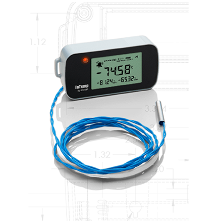 InTemp CX405-RTD Dry Ice Data Logger InTemp CX405-RTD Dry Ice Data Logger