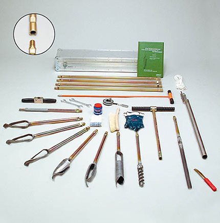 Auger set for heterogeneous soils, c.sc. Auger set for heterogeneous soils, c.sc.
