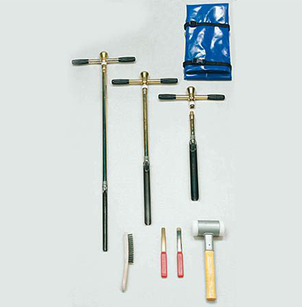 Gouge auger set for stepwise sampling Gouge auger set for stepwise sampling