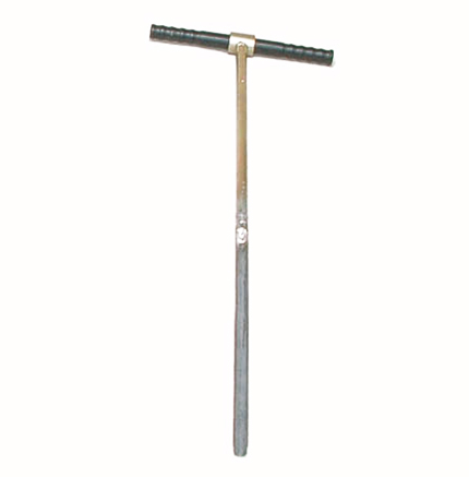 Single gouge auger with detachable handle Single gouge auger with detachable handle