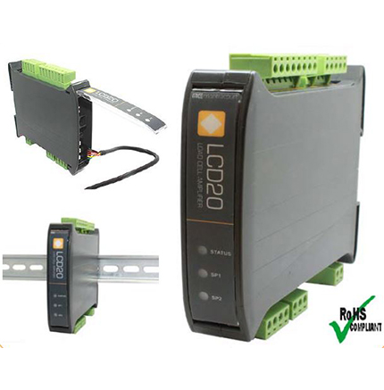 Load Cell DIN Rail Signal Amplifier with Relays