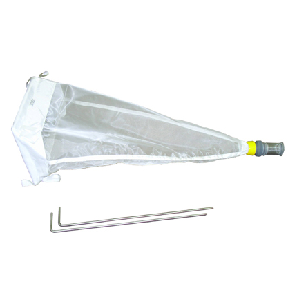 Drift Net with Adaptor and Dolphin Bucket, Stakes, Nitex/SS, 363 Drift Net with Adaptor and Dolphin Bucket, Stakes, Nitex/SS, 363