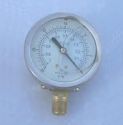 Vacuum Gauge - Bourdon Tube Gauge Vacuum Gauge - Bourdon Tube Gauge