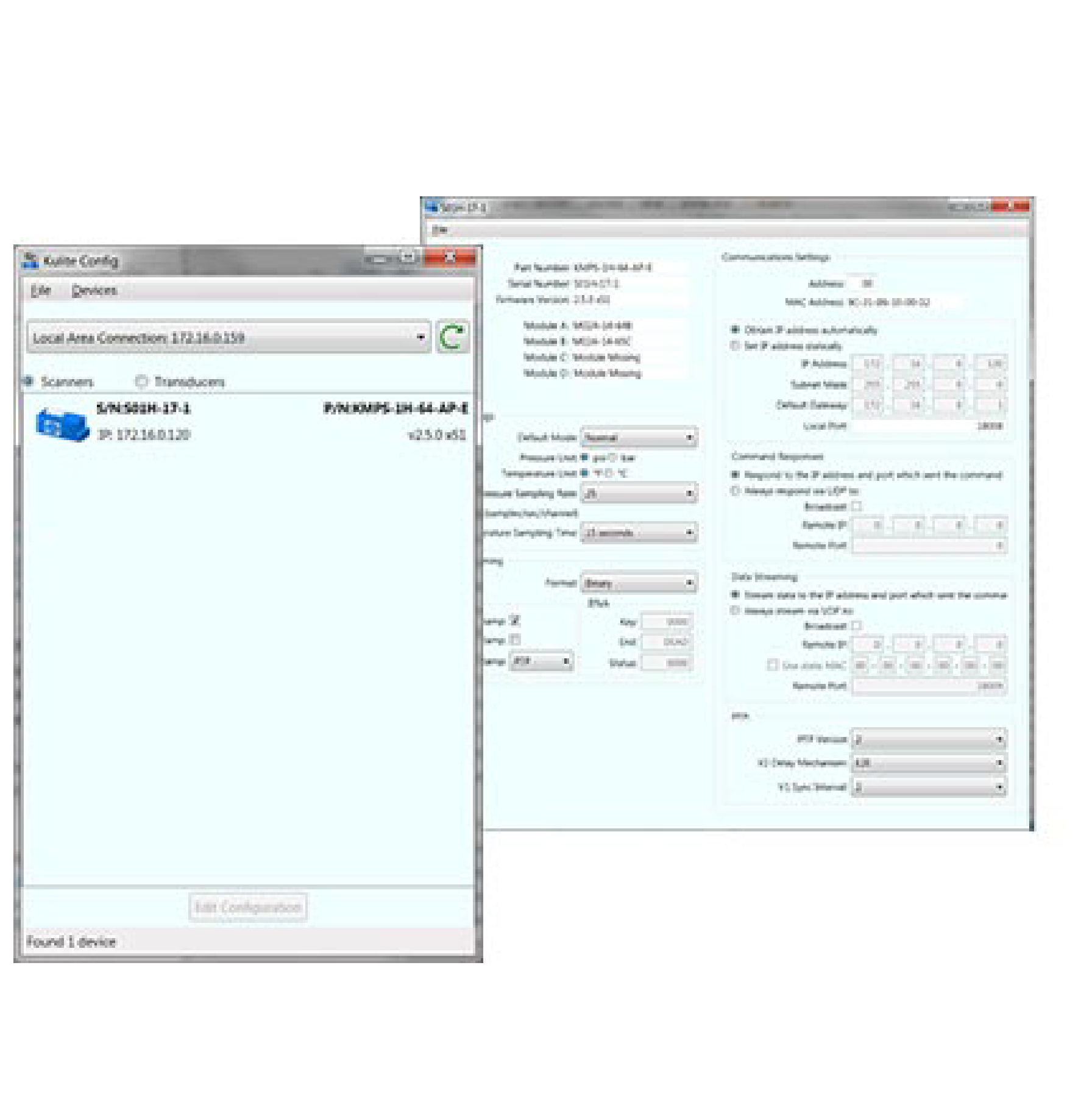 Kulite Config Program Kulite Config Program