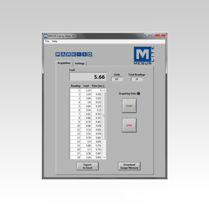 MESUR™ Lite Data Collection Software
